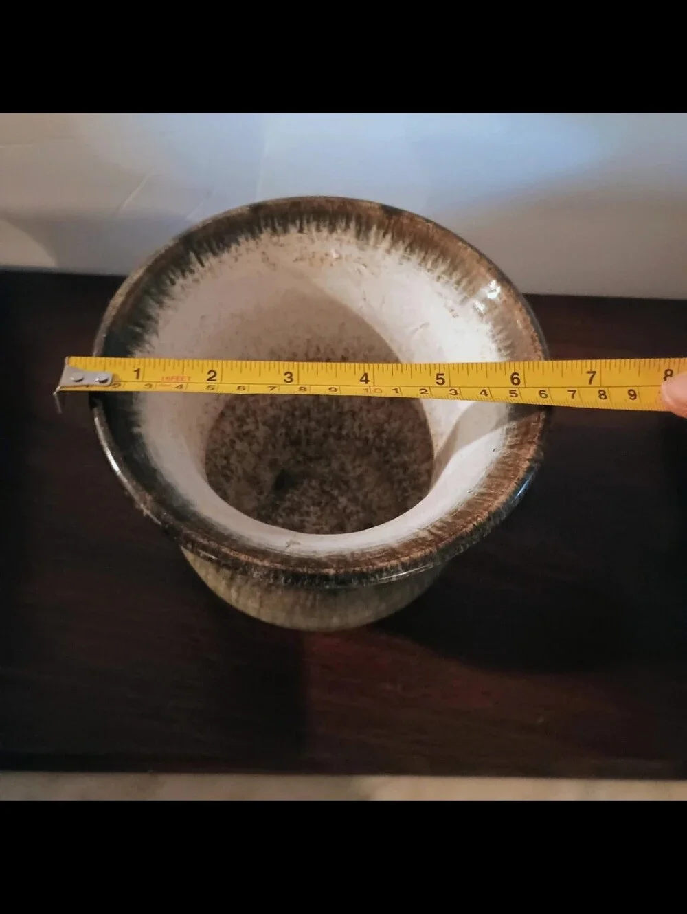 Signed Studio pottery plant pot